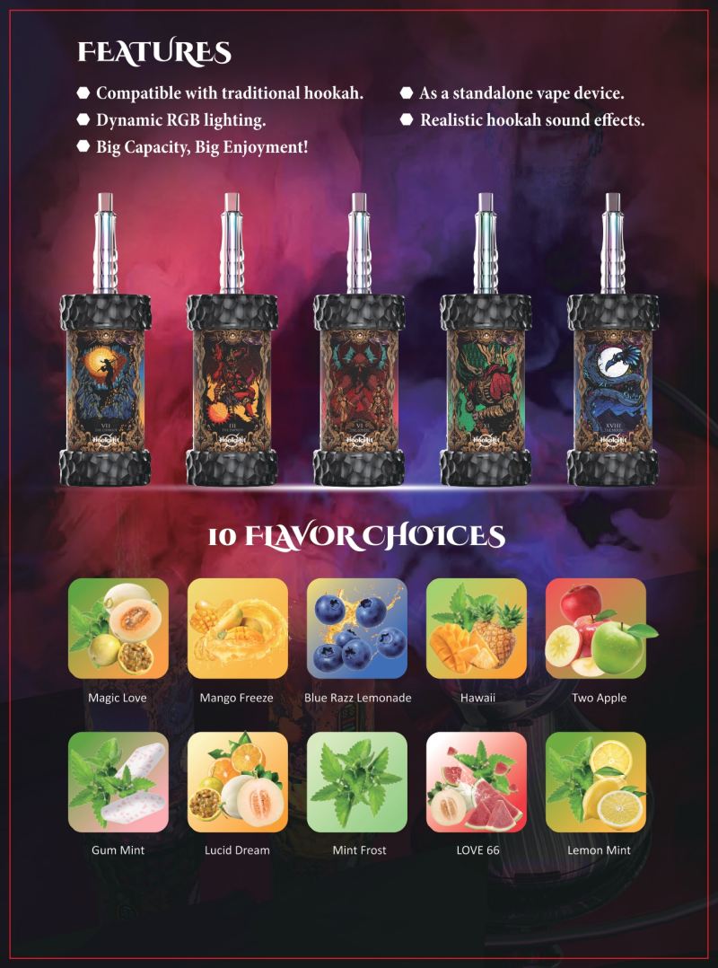 Hookalit Mega 200K Taste List